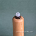 Wholesale cheap whole bamboo empty roll on glass bottle 10 ml roller ball perfume bottle with bamboo cover